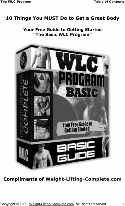 Product picture 10 Things You MUST Do to Get a Great Body